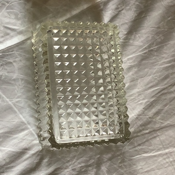 Soap dish vintage beveled glass great condition great lookin - Picture 4 of 6
